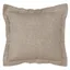 Natural Linen-Blend 20" Square Hemstitched Throw Pillow