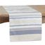 Khaki Striped Polyester Oblong Table Runner 16 x 72 inches