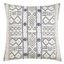 20 in White Mud Cloth Cotton Throw Pillow