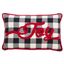 Buffalo Plaid Joy Black and White Down Filled Pillow