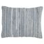 Denim Blue Cotton Chindi Rectangular Throw Pillow