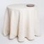 Ivory Burlap Round Fall Tablecloth, 108-Inch