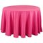 Fuchsia Round Fabric Everyday Tablecloth