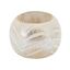 Distressed Silver Foil Mango Wood Napkin Rings, Set of 4