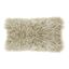 Oatmeal Rectangular Mongolian Faux Fur Throw Pillow