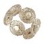 Silver Pearl Bead Vintage Napkin Rings Set of 4