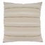 Natural Woven Stripe Design Down-Filled Square Throw Pillow