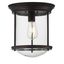 Harbor-Inspired 10.25" Oil Rubbed Bronze Glass LED Ceiling Light