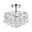 Savannah 12" Chrome Flush Mount with Crystal Accents