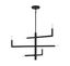 Cristofer Matte Black 6-Light Adjustable Chandelier