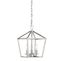 Townsend Polished Nickel 3-Light LED Compatible Pendant