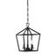 Transitional Townsend 3-Light Matte Black Foyer Pendant