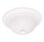 Matte White Ribbed Glass 2-Light Flush Mount Ceiling Fixture