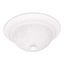 Matte White Ribbed Glass 2-Light Flush Mount Ceiling Fixture