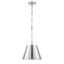 Alden Polished Nickel 1-Light Pendant with Chain