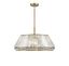 Savoy House Pyramid 6-Light Crystal Pendant in Warm Brass