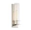 Hartford Polished Nickel Cylinder Wall Sconce with Clear Glass