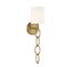 Joffree Warm Brass Dimmable 1-Light Wall Sconce