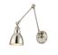 Dakota Polished Nickel Transitional 1-Light Adjustable Sconce