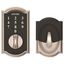 Satin Nickel Touchscreen Deadbolt for Universal Handing