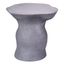 Steel Gray Round Fiberglass Accent Table