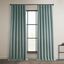 Sea Thistle Gray Faux Linen Blackout Curtains 50" x 108"