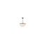 Selene Black 4-Light Pendant with Brass Accents