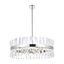 Serephina 32-Inch Chrome Crystal Round Chandelier