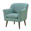 Shelby Aquamarine Teal Woven Oversized Armchair