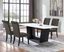 Sherry 5-Piece White Marble Top Dining Set with Brown Velvet Chairs