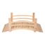 Natural Cedar Wood 4-Foot Garden Bridge with Handle Rails