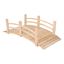 Natural Cedar 5-Foot Garden Bridge with Side Rails