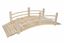 Natural Cedar Wood 6-Foot Garden Bridge with Handle Rails