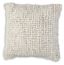 Aavie 20'' White Wool Square Accent Pillow