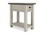 Modern Farmhouse Dual-Tone Side Table with USB Ports