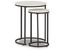 Briarsboro Black and White Round Wood & Metal Nesting Tables (Set of 2)