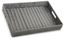 Antiqued Gray Faux Rattan Rectangular Tray with Handles