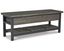 Rhyson 48" Brown Transitional Storage Bench with Plank Shelf