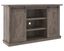 Gray Weathered Oak 54" TV Stand with Sliding Barn Doors