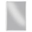 White Rectangular Contemporary Metal Frame Accent Mirror