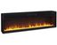 57" Black Electric Fireplace Insert with Faux Stone