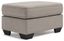 Contemporary Gray Chenille 34" Wide Ottoman