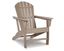 Grayish Brown High-Density Polyethylene Coastal Adirondack Chair