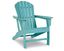 Turquoise Coastal Polyethylene Adirondack Arm Chair