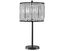 Gracella Black Crystal-Beaded Drum Shade Table Lamp