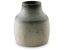 Gray and Black Distressed Cement Tabletop Vase