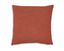 Rust Cotton Linen Blend Square Accent Pillow