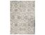 Gray and Beige 8' x 10' Botanical Stain-Resistant Synthetic Rug