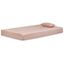 Twin Pink Innerspring Mattress with Boxspring and Pillow