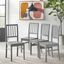 Camden Gray Solid Wood Slat-Back Dining Chairs, Set of 4